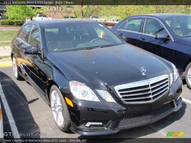 Black / Black 2010 Mercedes-Benz E 550 Sedan