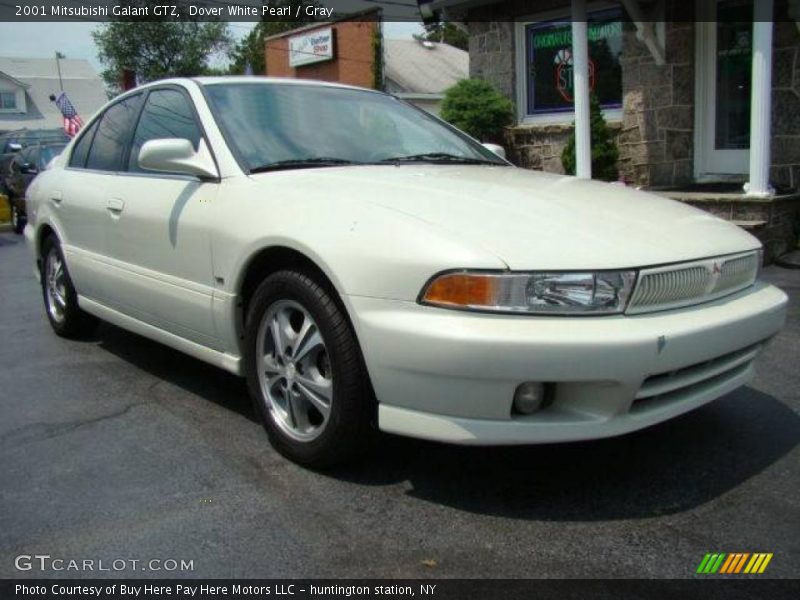 Dover White Pearl / Gray 2001 Mitsubishi Galant GTZ