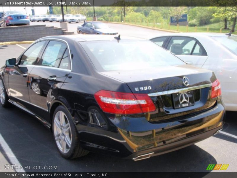 Black / Black 2010 Mercedes-Benz E 550 Sedan