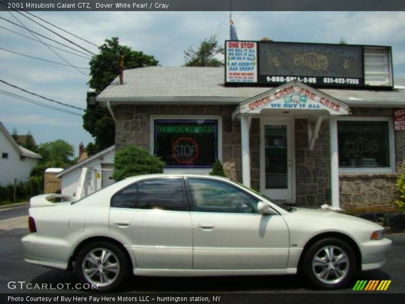 Dover White Pearl / Gray 2001 Mitsubishi Galant GTZ