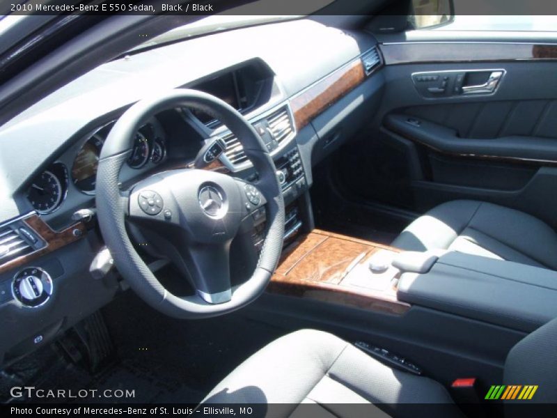 Black / Black 2010 Mercedes-Benz E 550 Sedan