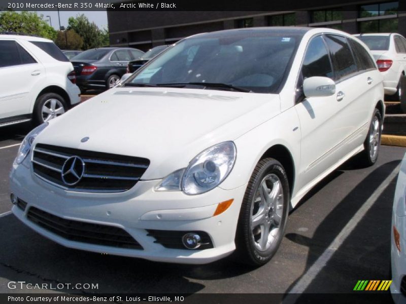 Arctic White / Black 2010 Mercedes-Benz R 350 4Matic