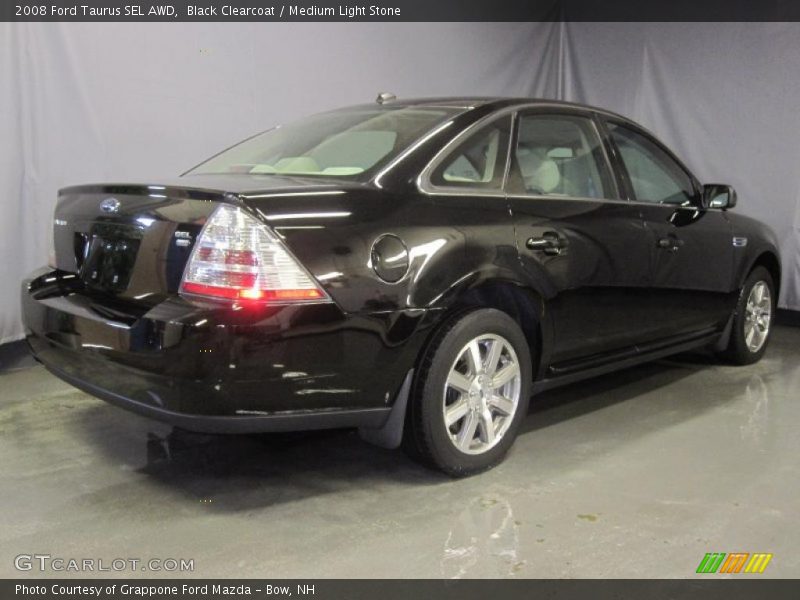 Black Clearcoat / Medium Light Stone 2008 Ford Taurus SEL AWD