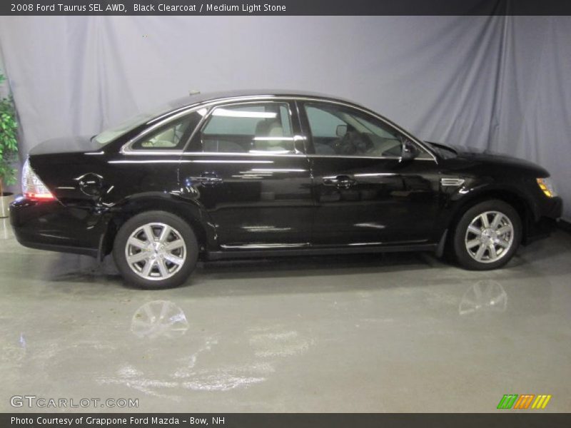 Black Clearcoat / Medium Light Stone 2008 Ford Taurus SEL AWD