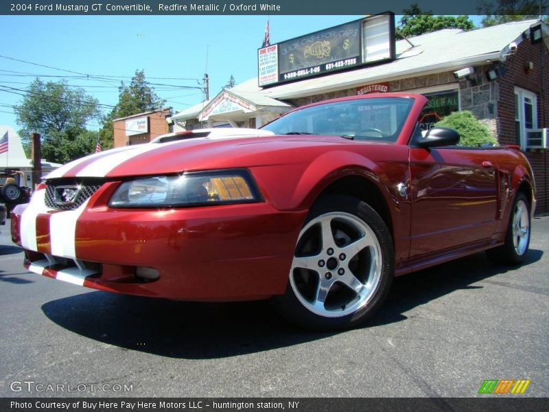 Redfire Metallic / Oxford White 2004 Ford Mustang GT Convertible