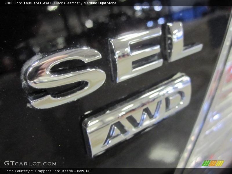 Black Clearcoat / Medium Light Stone 2008 Ford Taurus SEL AWD