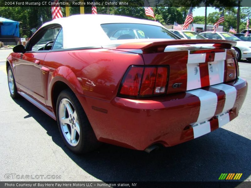Redfire Metallic / Oxford White 2004 Ford Mustang GT Convertible