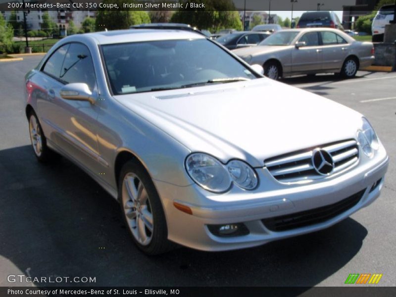 Iridium Silver Metallic / Black 2007 Mercedes-Benz CLK 350 Coupe