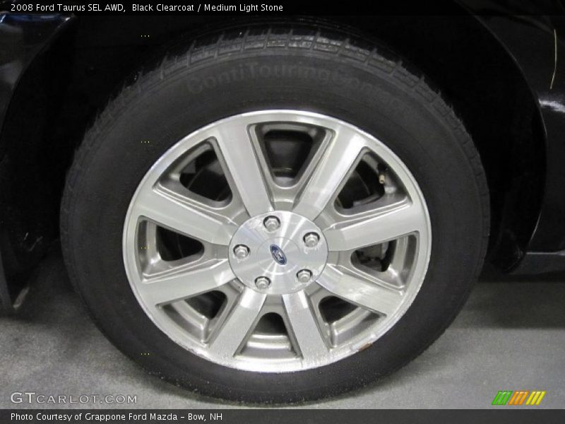 Black Clearcoat / Medium Light Stone 2008 Ford Taurus SEL AWD