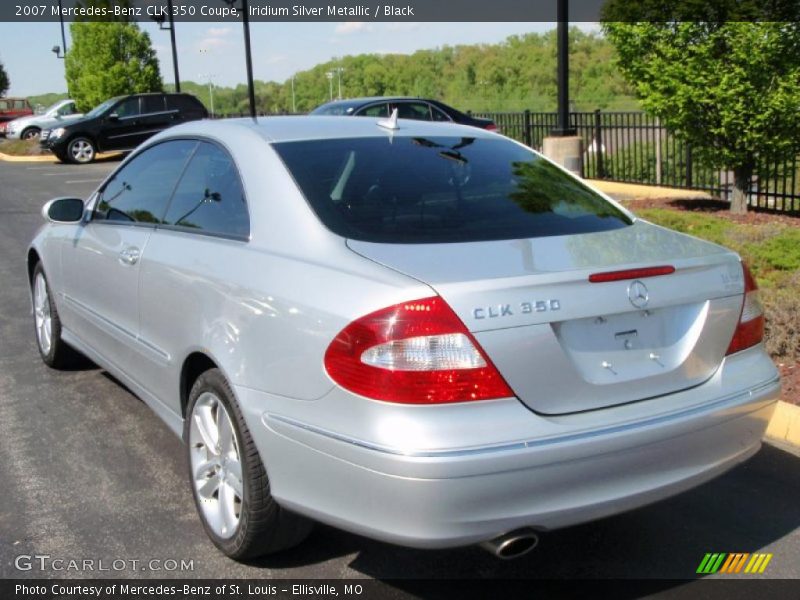 Iridium Silver Metallic / Black 2007 Mercedes-Benz CLK 350 Coupe