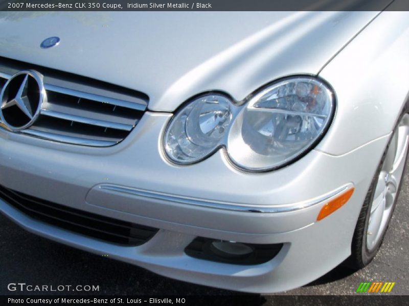 Iridium Silver Metallic / Black 2007 Mercedes-Benz CLK 350 Coupe