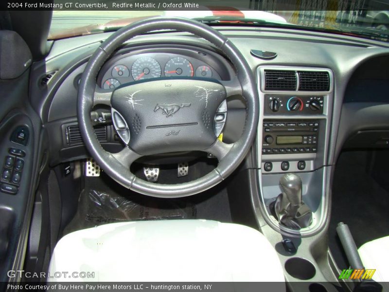 Redfire Metallic / Oxford White 2004 Ford Mustang GT Convertible
