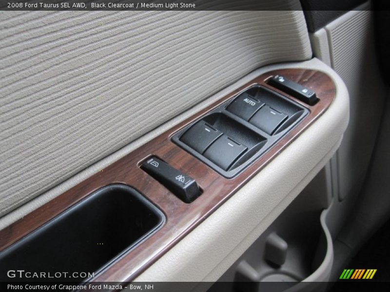Black Clearcoat / Medium Light Stone 2008 Ford Taurus SEL AWD