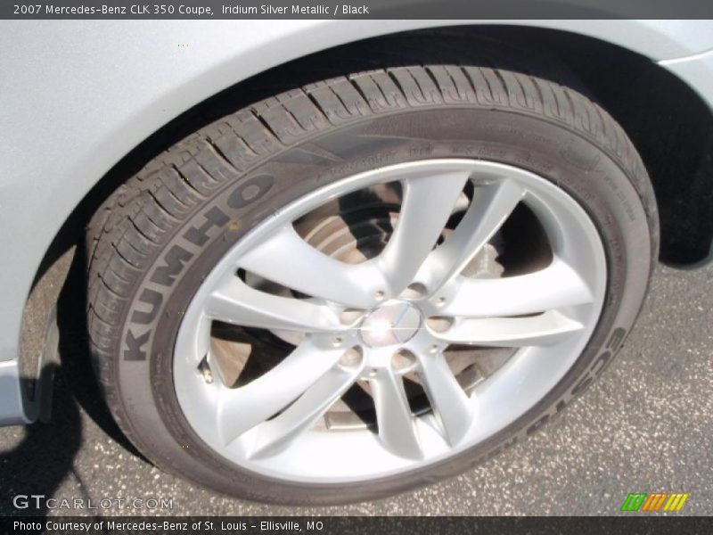 Iridium Silver Metallic / Black 2007 Mercedes-Benz CLK 350 Coupe
