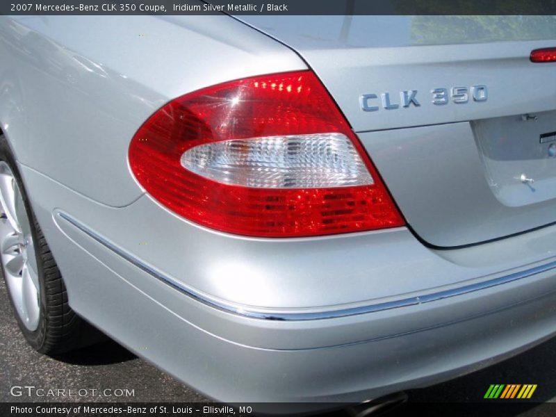 Iridium Silver Metallic / Black 2007 Mercedes-Benz CLK 350 Coupe
