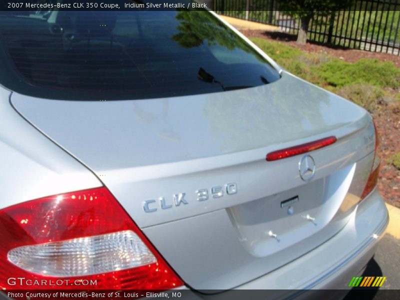 Iridium Silver Metallic / Black 2007 Mercedes-Benz CLK 350 Coupe