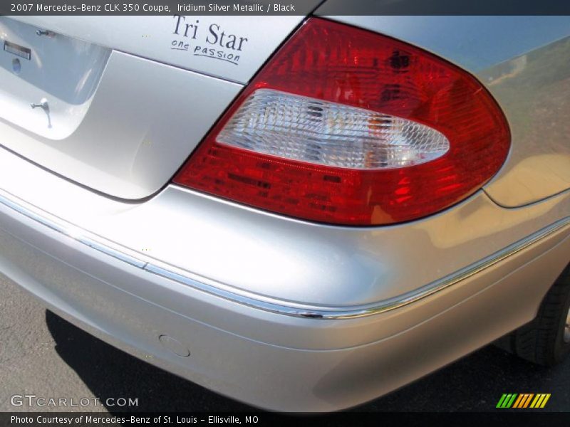 Iridium Silver Metallic / Black 2007 Mercedes-Benz CLK 350 Coupe