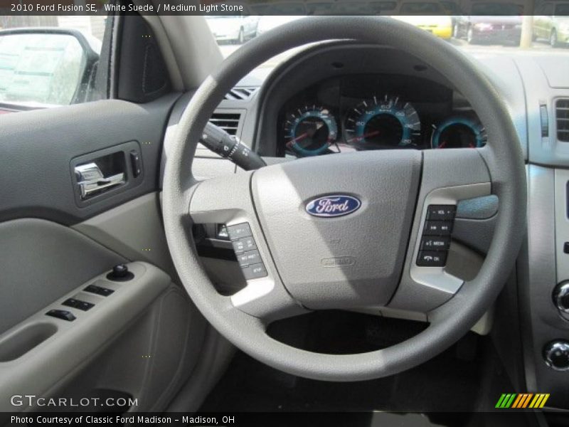 White Suede / Medium Light Stone 2010 Ford Fusion SE