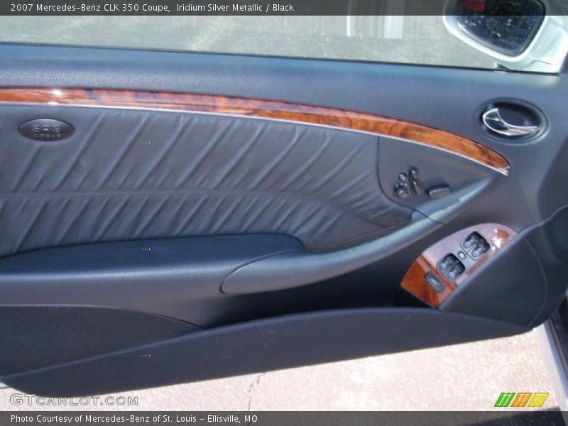 Iridium Silver Metallic / Black 2007 Mercedes-Benz CLK 350 Coupe