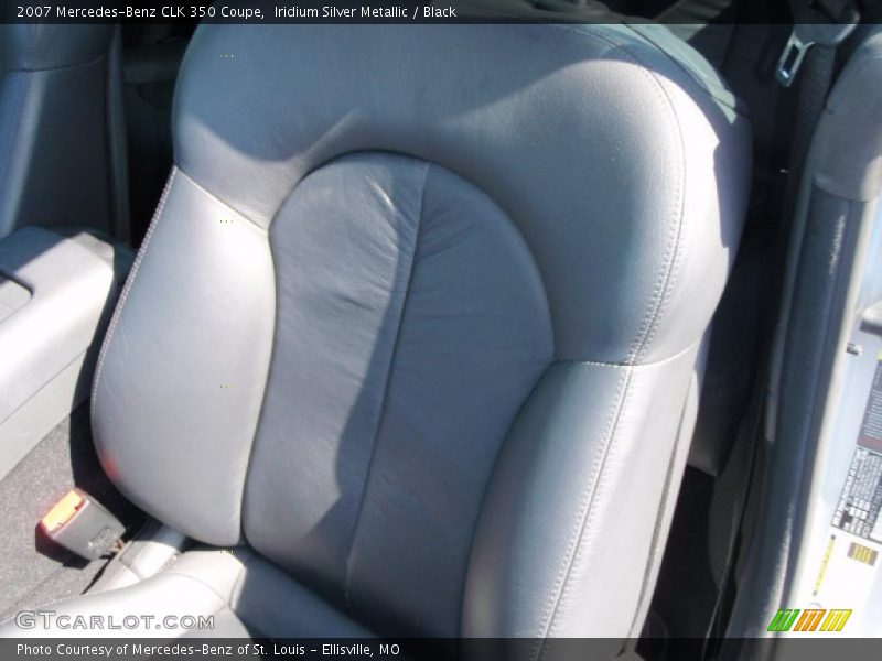 Iridium Silver Metallic / Black 2007 Mercedes-Benz CLK 350 Coupe