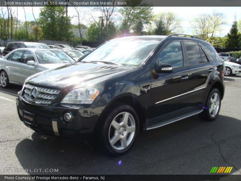 Obsidian Black Metallic / Black 2008 Mercedes-Benz ML 550 4Matic