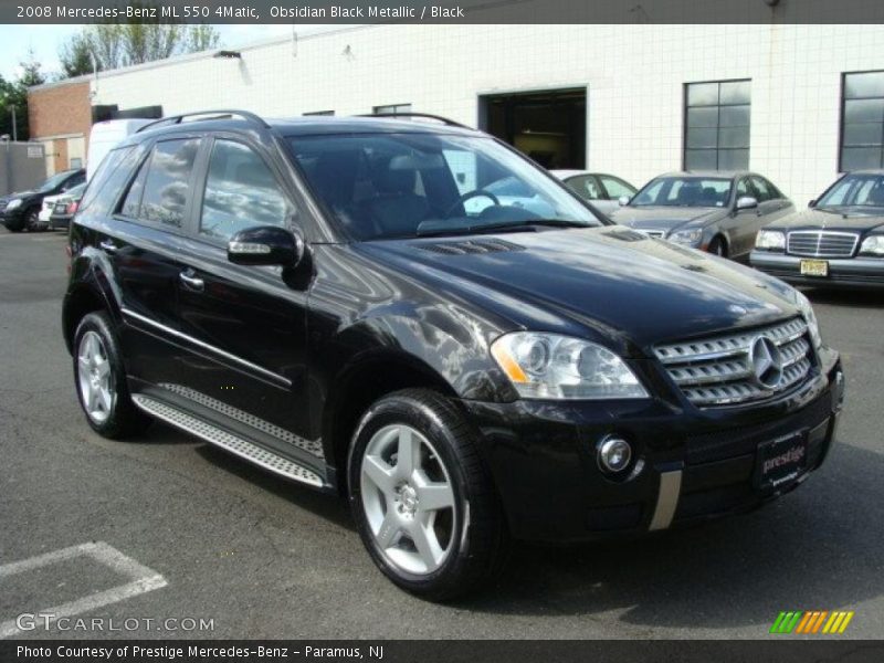 Obsidian Black Metallic / Black 2008 Mercedes-Benz ML 550 4Matic
