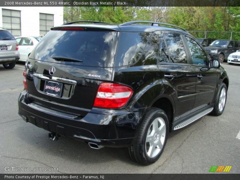 Obsidian Black Metallic / Black 2008 Mercedes-Benz ML 550 4Matic