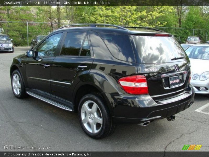 Obsidian Black Metallic / Black 2008 Mercedes-Benz ML 550 4Matic