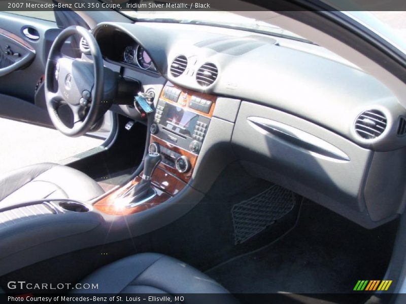 Iridium Silver Metallic / Black 2007 Mercedes-Benz CLK 350 Coupe