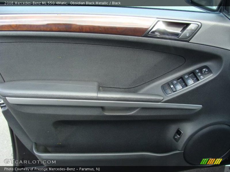 Obsidian Black Metallic / Black 2008 Mercedes-Benz ML 550 4Matic