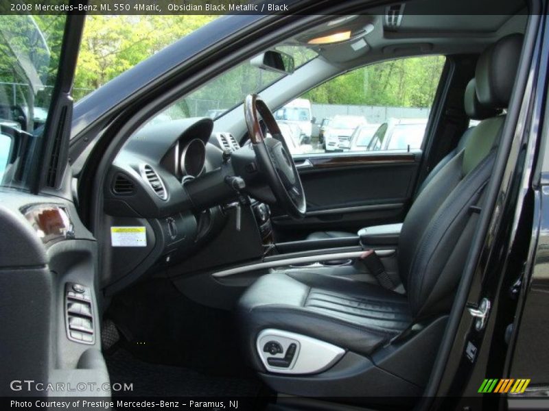Obsidian Black Metallic / Black 2008 Mercedes-Benz ML 550 4Matic