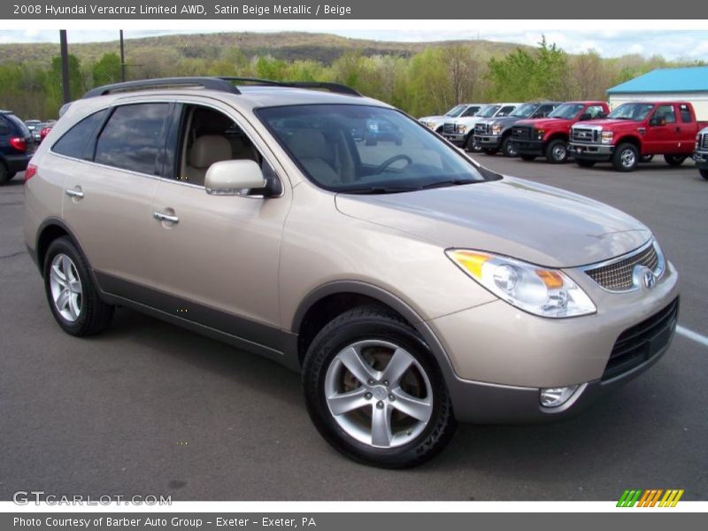 Satin Beige Metallic / Beige 2008 Hyundai Veracruz Limited AWD
