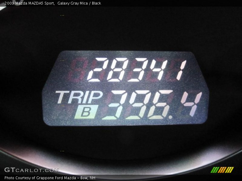 Galaxy Gray Mica / Black 2009 Mazda MAZDA5 Sport