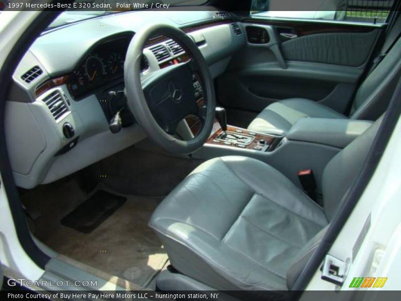 Polar White / Grey 1997 Mercedes-Benz E 320 Sedan