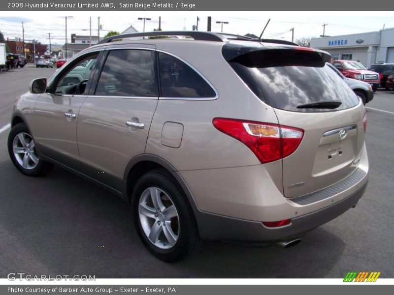 Satin Beige Metallic / Beige 2008 Hyundai Veracruz Limited AWD