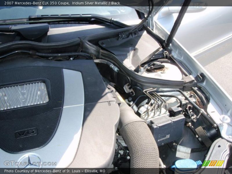Iridium Silver Metallic / Black 2007 Mercedes-Benz CLK 350 Coupe