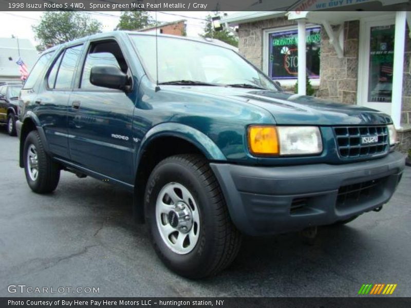 Spruce green Mica Pearl Metallic / Gray 1998 Isuzu Rodeo S 4WD