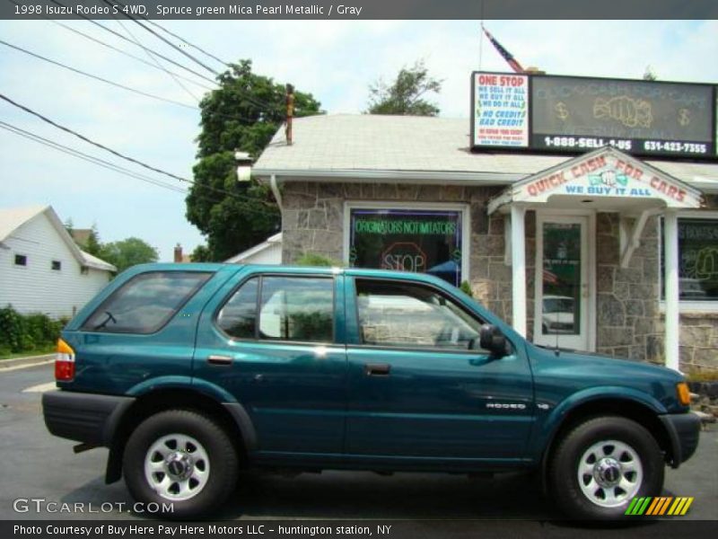 Spruce green Mica Pearl Metallic / Gray 1998 Isuzu Rodeo S 4WD