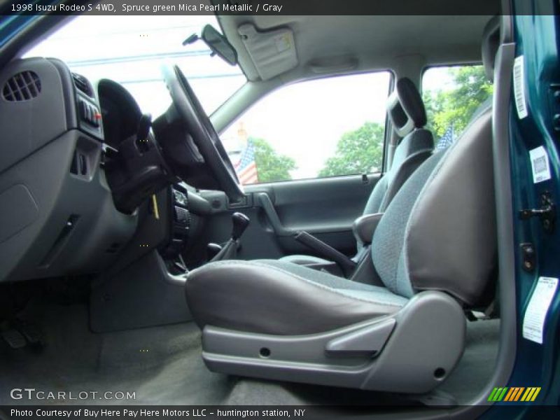 Spruce green Mica Pearl Metallic / Gray 1998 Isuzu Rodeo S 4WD