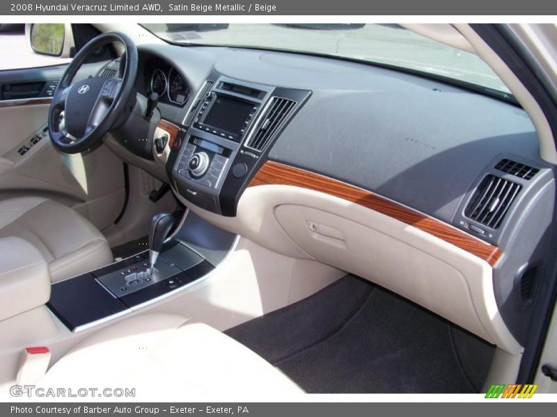 Satin Beige Metallic / Beige 2008 Hyundai Veracruz Limited AWD