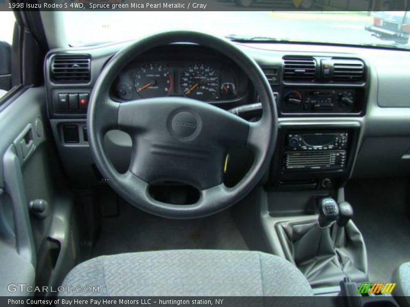 Spruce green Mica Pearl Metallic / Gray 1998 Isuzu Rodeo S 4WD