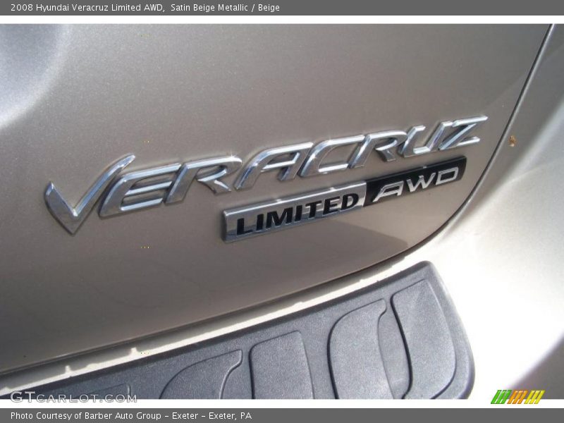 Satin Beige Metallic / Beige 2008 Hyundai Veracruz Limited AWD