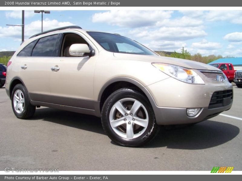 Satin Beige Metallic / Beige 2008 Hyundai Veracruz Limited AWD