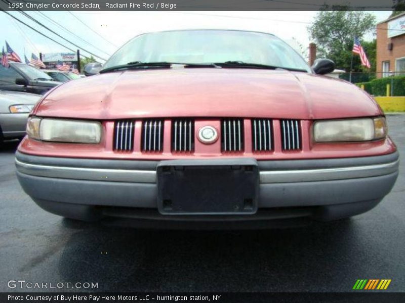 Radiant Fire Red / Beige 1995 Chrysler Concorde Sedan