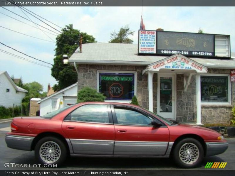 Radiant Fire Red / Beige 1995 Chrysler Concorde Sedan