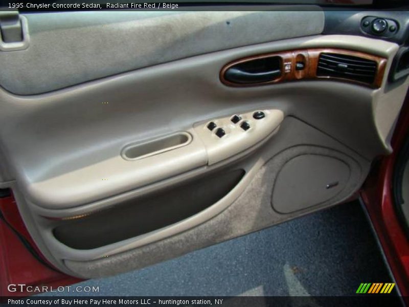Radiant Fire Red / Beige 1995 Chrysler Concorde Sedan