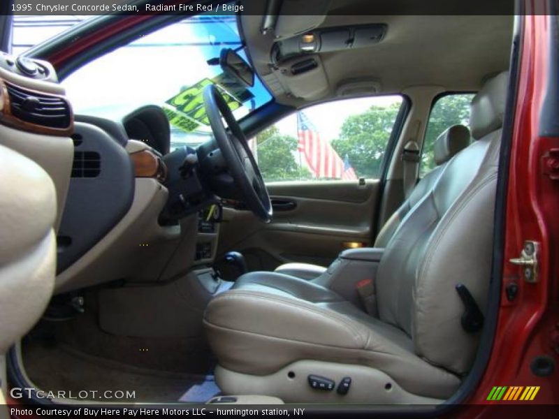 Radiant Fire Red / Beige 1995 Chrysler Concorde Sedan