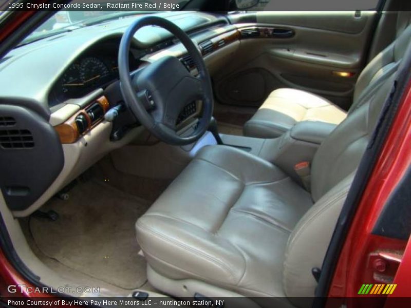 Radiant Fire Red / Beige 1995 Chrysler Concorde Sedan