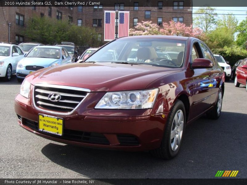 Dark Cherry Red / Camel 2010 Hyundai Sonata GLS