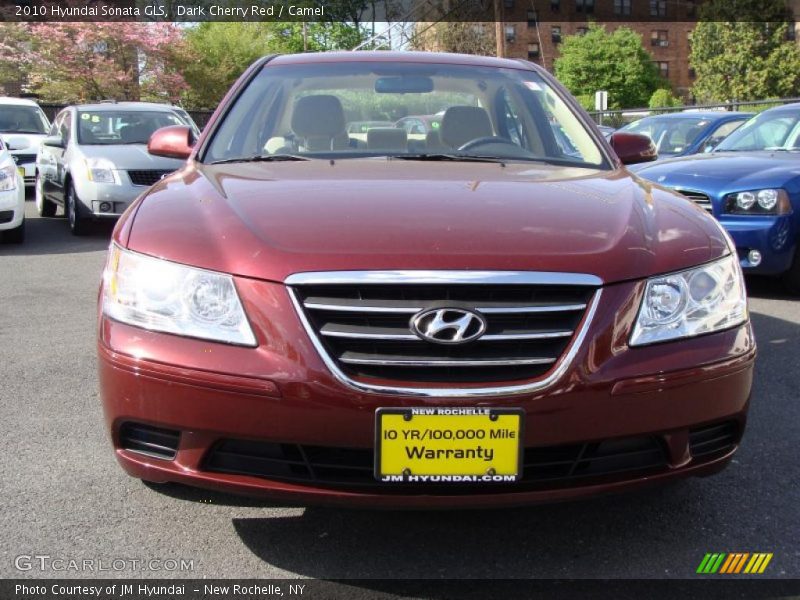 Dark Cherry Red / Camel 2010 Hyundai Sonata GLS